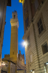 Fototapeta premium Siena, Italy, by night