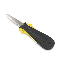 Dive Knife on white. 3D illustration