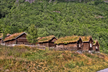 Fototapeta na wymiar The beauty of Norway's summer Norwegian landscape