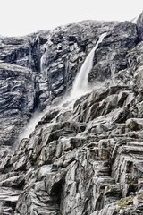 Fototapeta na wymiar The beauty of the Norwegian glacier fields