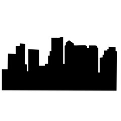 Obraz premium black boston skyline silhouette on white background