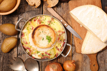 potato, bacon and cheese