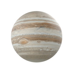 Jupiter Planet on white. 3D illustration