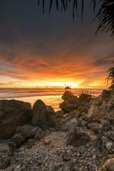 Sunset at Watulawang Beach, Yogyakarta, Indonesia