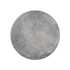 Mercury Planet on white. 3D illustration