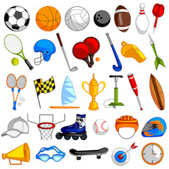 Sports object icon on isolated background