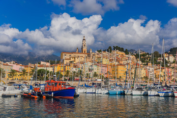 Town Menton in France
