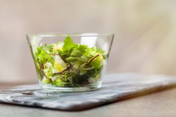Fresh green salad