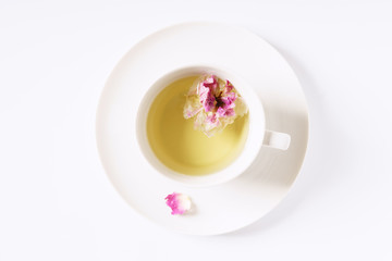 herbal rose tea.