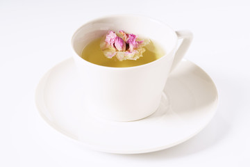 herbal rose tea.