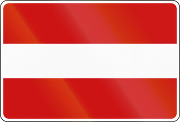 German inland water navigation sign - No entry for any vessels