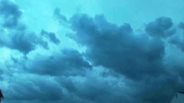 Dark storm clouds rolling in fast