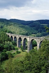 Fototapeta na wymiar Hetzdorfer Viadukt bei Floha, Erzgebirge