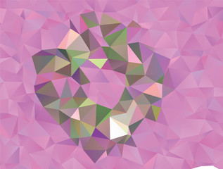 Beautiful abstract vector background. Low poly mosaic.