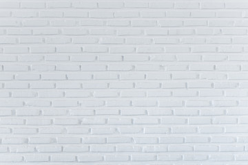 Pattern of white brick wall for background and textured