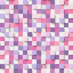 Chaotic mosaic of squares