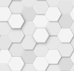 Mosaic of hexagons