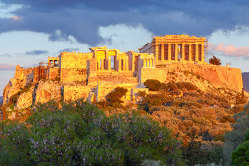 Athens. The Parthenon on the Acropolis.