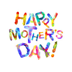 Happy Mother's Day! Triangular letters