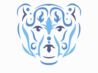 Tribal bear illustration