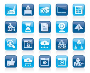 Business and office equipment icons - vector icon set 3