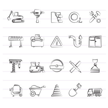 Building and Construction icons  - vector icon set