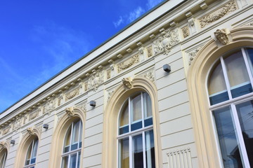 Fototapeta na wymiar historic buildings in Brno town,capital city of moravian part of Czech republic