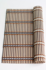 curtain made a bamboo wood use in living room