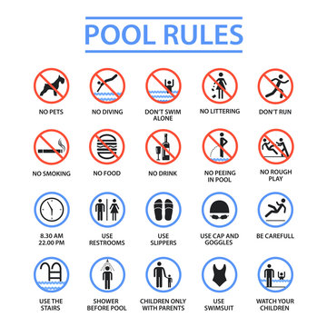 Swimming pool rules