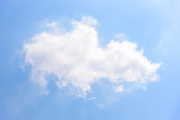 Blue sky with cloud in the morning.