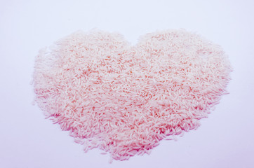 Heart shaped rice