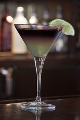 DRINK ON THE BAR  CLOSE UP 