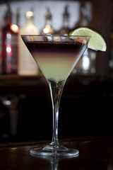 DRINK ON THE BAR  CLOSE UP 