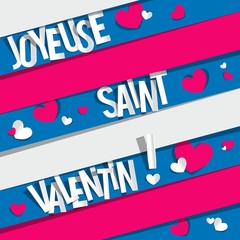 Happy Valentine's Day Greeting Card vector illustration
