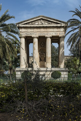 Fototapeta na wymiar Lower Barracas Gardens im Grand Habour, Valetta