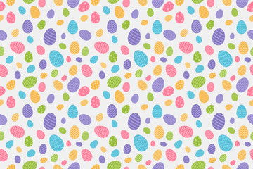 Background with Easter eggs. Vector.