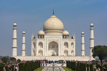 Taj Mahal complex in Agra in India