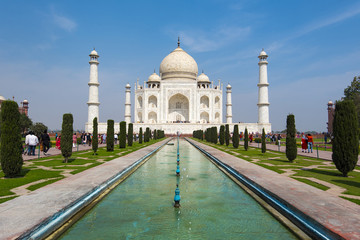 Taj Mahal complex in Agra in India