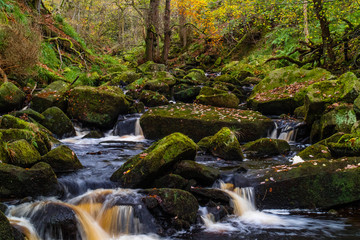 Padley Gorge waterfalls