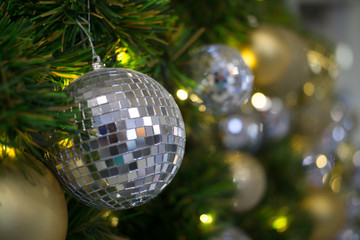 Defocused background, Light night bokeh abstract background, Glitter vintage lights background. Abstract Gold bokeh Christmas background. lens flare reflection beautiful circle glitter.