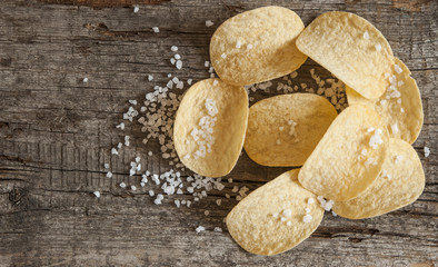 Potato chips with sea salt