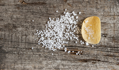 Potato chips with sea salt