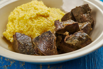 Romanian pork liver stew