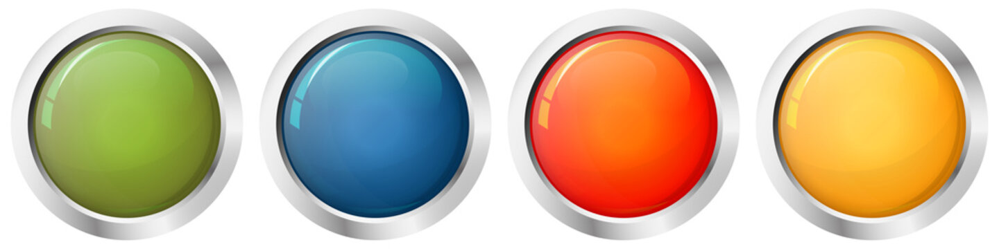 Button template four colors