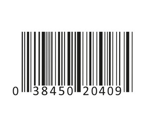 Realistic barcode on white background. Vector
