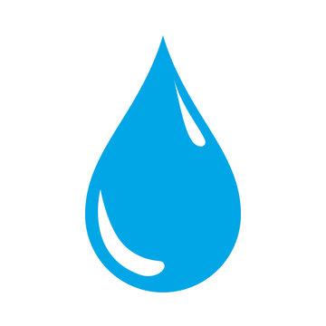 Drop icon on white background. Water icon. Vector.