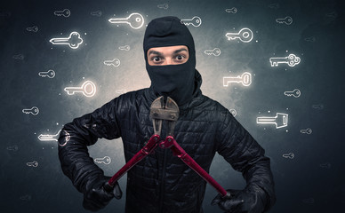 Burglar holding tool.