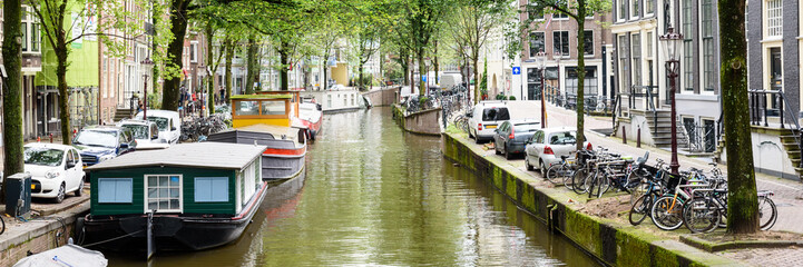 Kanal in Amsterdam - Banner