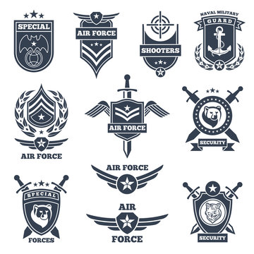 Emblems and badges for air and ground forces