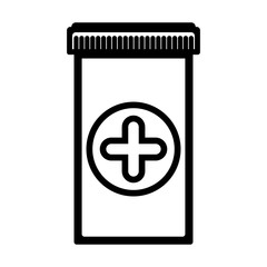 Fototapeta premium the pill bottle icon.